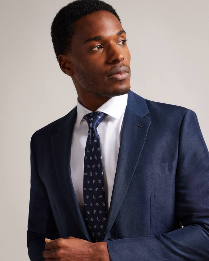 Piederumi Ted Baker huberta žakarda kameras kaklasaite flote vīriešiem 26TV2000