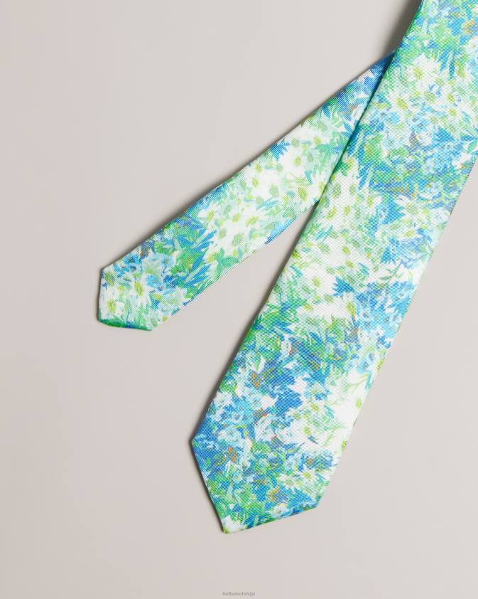 Piederumi Ted Baker lanico blīva ziedu apdrukāta kaklasaite daudzkrāsains vīriešiem 26TV2066