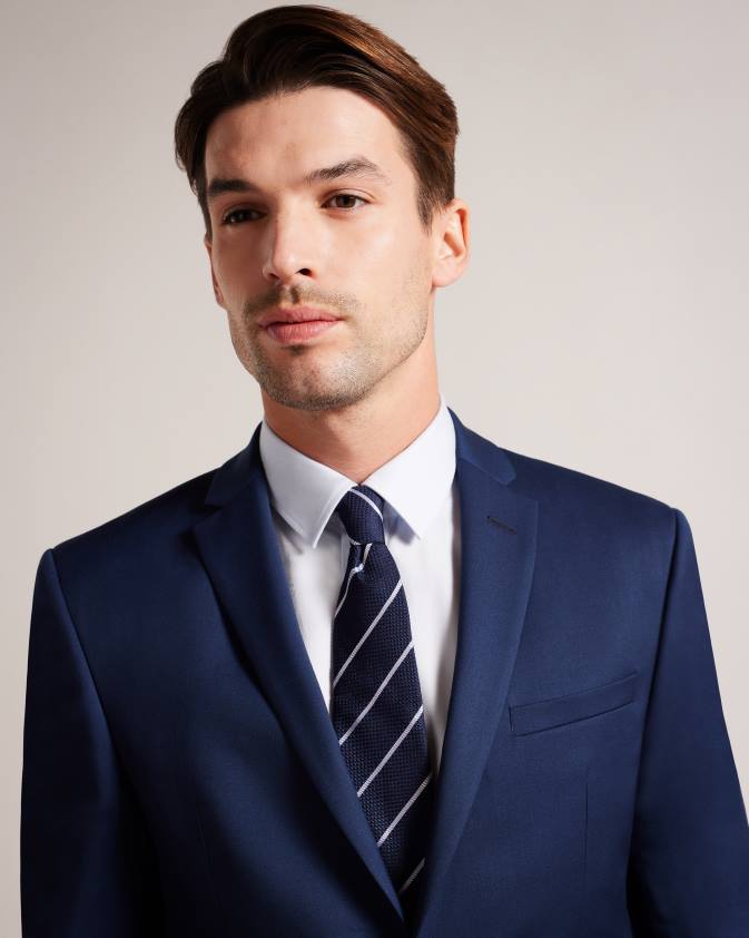 Piederumi Ted Baker luciio svītraina zīda kaklasaite flote vīriešiem 26TV1995