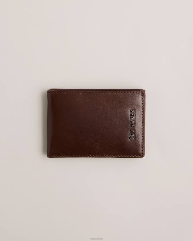 Piederumi Ted Baker sammey salocīts ādas kartes turētājs brūnā šokolāde vīriešiem 26TV1970