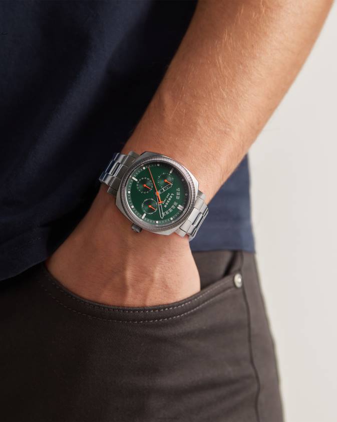 Piederumi Ted Baker kvarts nerūsējošā tērauda rokassprādzes pulkstenis Sudrabs vīriešiem 26TV1945