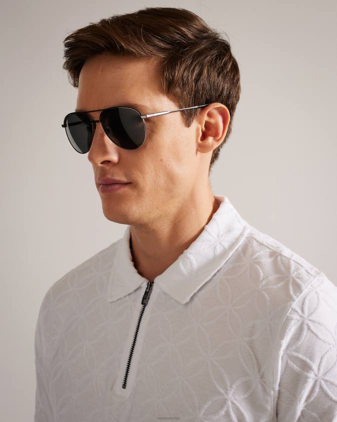 Piederumi Ted Baker greyavi metāla rāmja aviator saulesbrilles pelēks vīriešiem 26TV2054