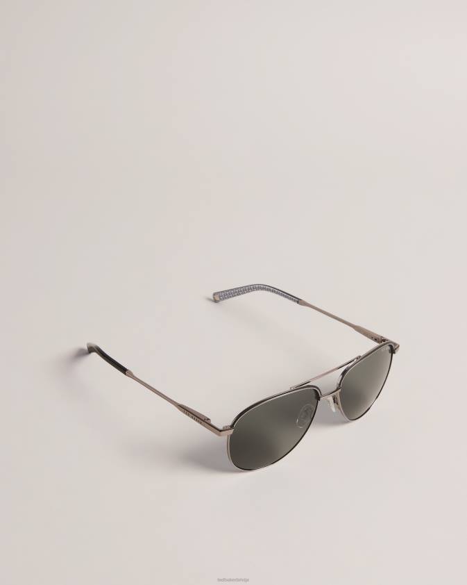 Piederumi Ted Baker greyavi metāla rāmja aviator saulesbrilles pelēks vīriešiem 26TV2054