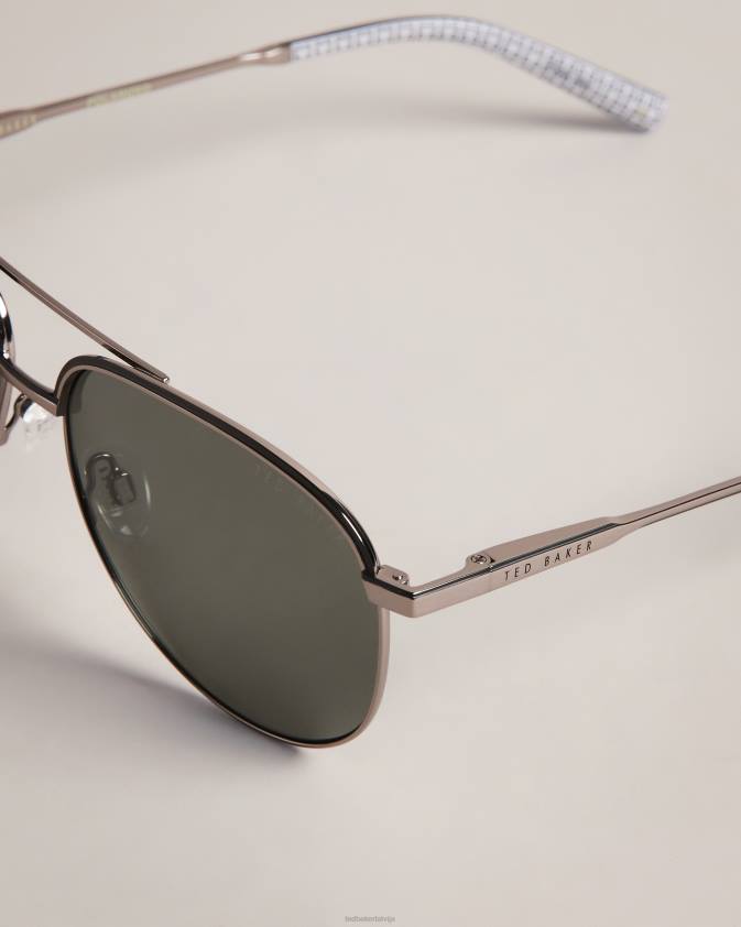 Piederumi Ted Baker greyavi metāla rāmja aviator saulesbrilles pelēks vīriešiem 26TV2054