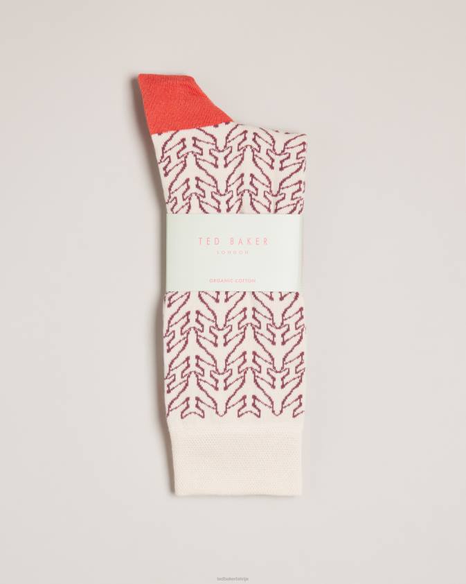 Piederumi Ted Baker aerosok lidmašīnas apkalpes zeķes krēms vīriešiem 26TV2002