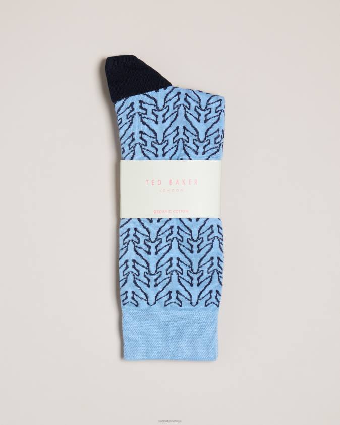 Piederumi Ted Baker aerosok lidmašīnas apkalpes zeķes zils vīriešiem 26TV1992