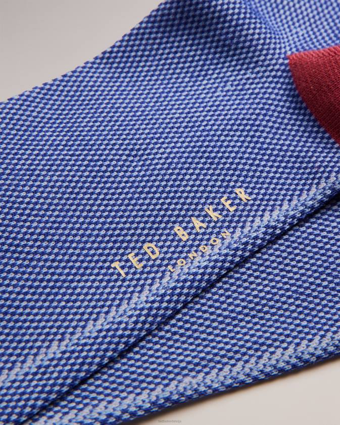 Piederumi Ted Baker tedtext daļēji vienkāršas zeķes zils vīriešiem 26TV1906