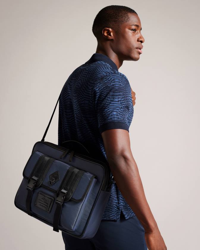 somas Ted Baker travyl neilona dokumentu soma flote vīriešiem 26TV1781