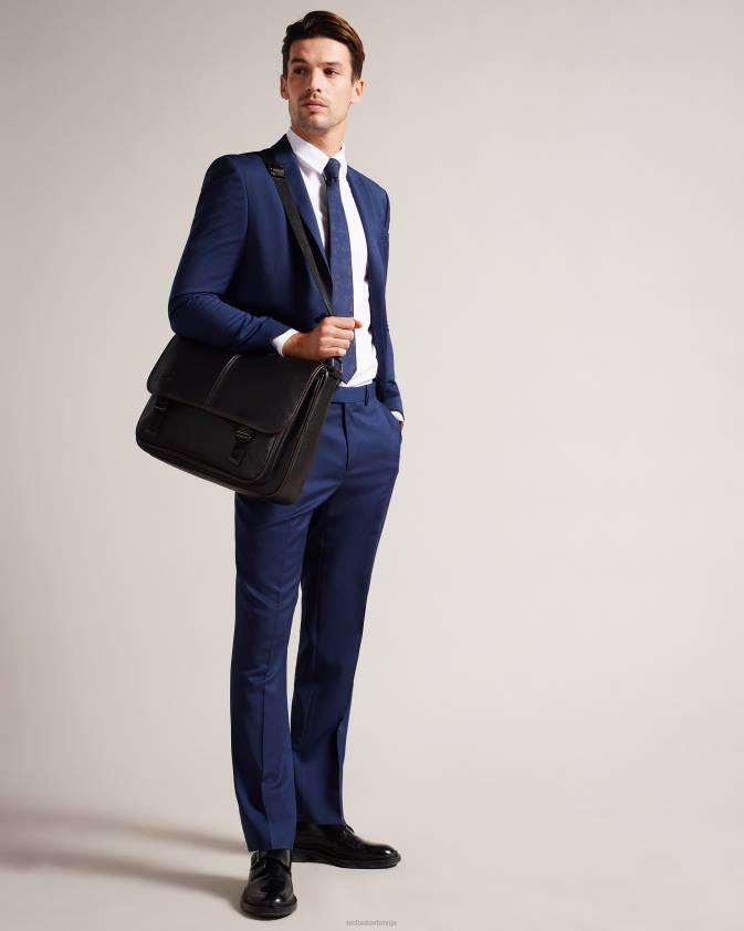 somas Ted Baker josper mākslīgās ādas kurjera soma melns vīriešiem 26TV1742