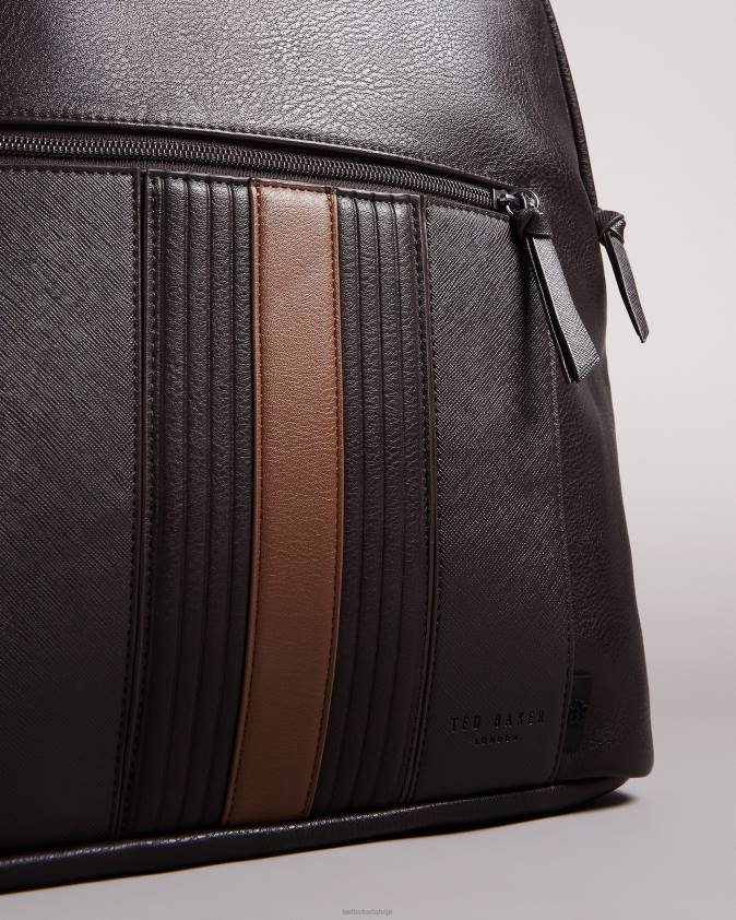 somas Ted Baker esentle svītraina pu mugursoma brn-choc vīriešiem 26TV1775