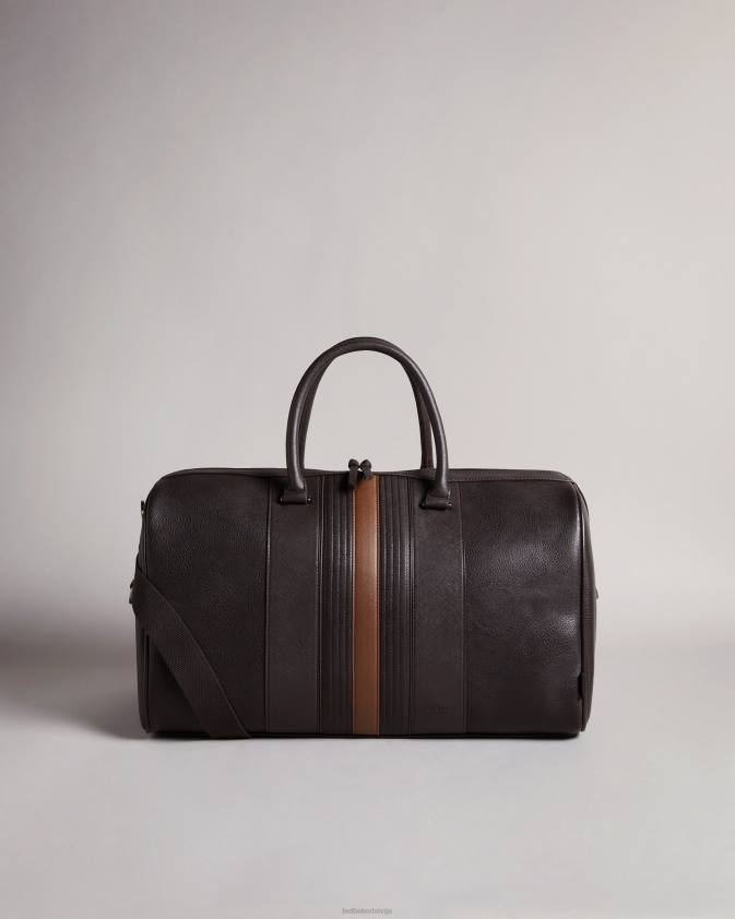somas Ted Baker evyday svītrains pu holdall brn-choc vīriešiem 26TV1769