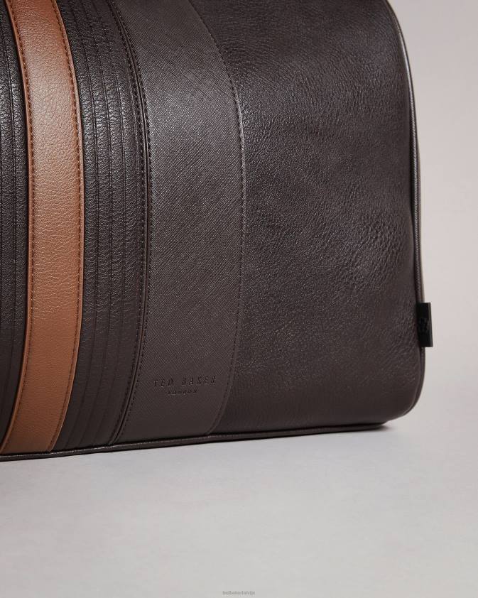 somas Ted Baker evyday svītrains pu holdall brn-choc vīriešiem 26TV1769