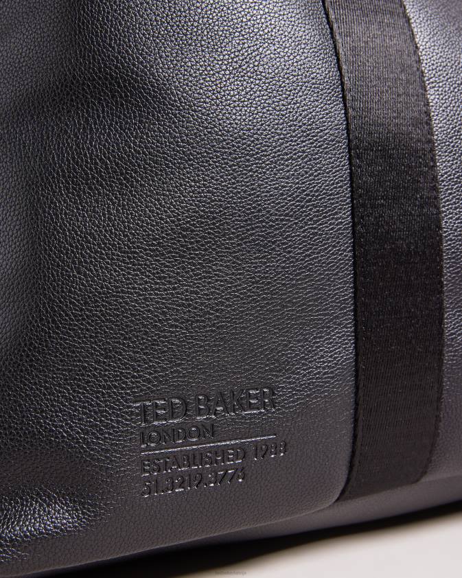 somas Ted Baker josua mākslīgās ādas holdall melns vīriešiem 26TV1757