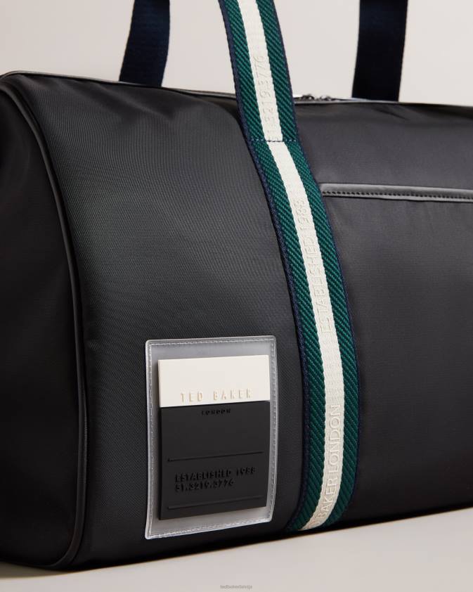 somas Ted Baker matique twill retro sport holdall melns vīriešiem 26TV1773