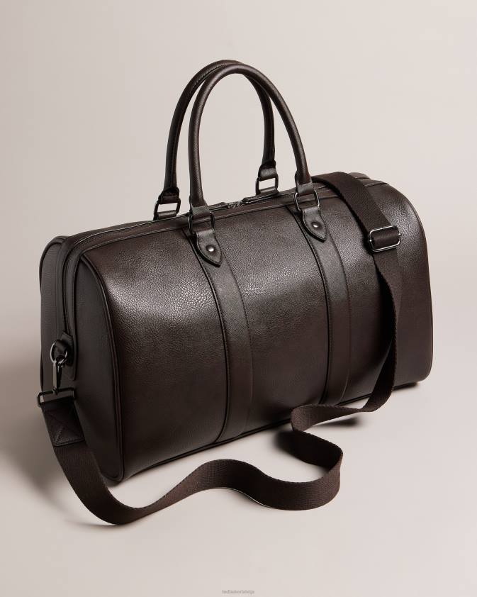 somas Ted Baker waylin house check pu holdall brūnā šokolāde vīriešiem 26TV1741